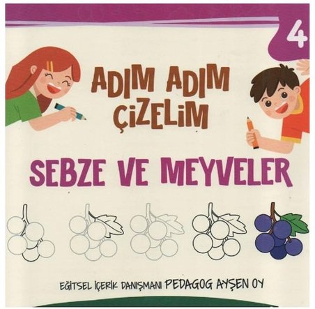 Adım Adım Çizelim - Sebzeler Ve Meyveler