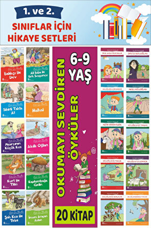 1.ve 2.Sınıflar İçin Okuma Alışkanlığı Kazandıran Mükemmel 20 li  Hikaye Seti 7