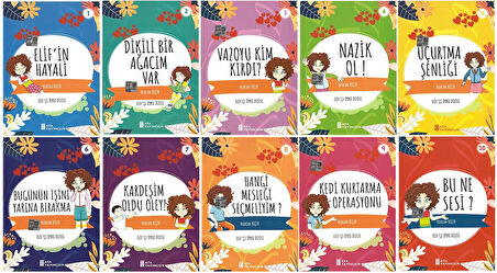 3.Sınıf Okumayı Sevdiren Renkli Resimli Hikayeler 11 - 10 Kitap