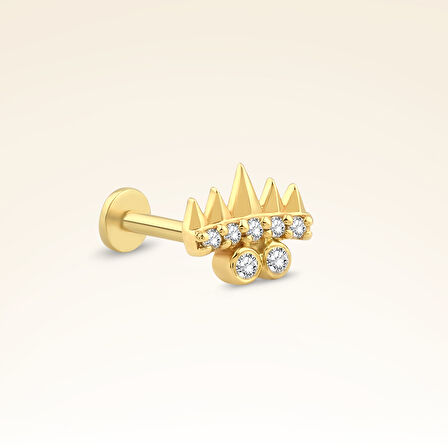 0,05 Karat Pırlanta Taşlı Tragus Piercing