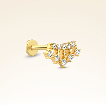 0,07 Karat Pırlanta Taşlı Helix Piercing