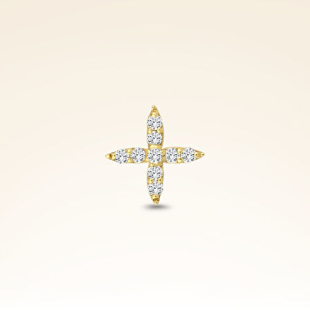 0,04 Karat Pırlanta Taşlı Tragus Piercing