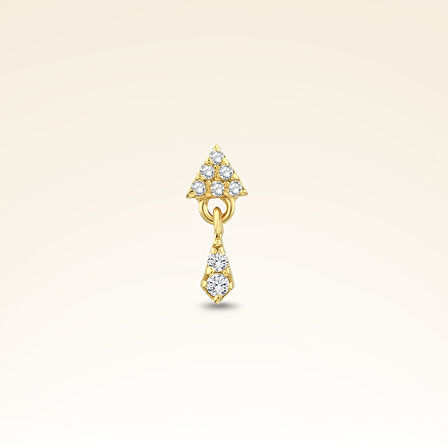 0,03 Karat Pırlanta Tragus Piercing