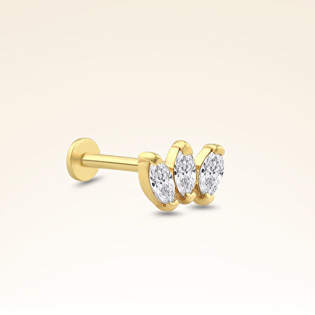 0,15 Karat Pırlanta Taşlı Tragus Piercing