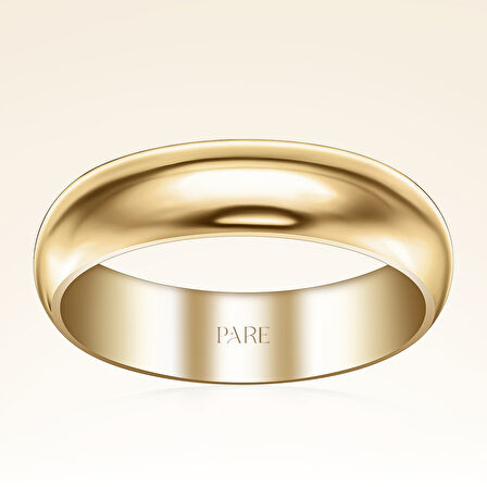 Klasik Kalın Bombeli 5 mm Kadın Alyans