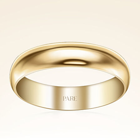 Klasik Kalın Bombeli 5 mm Erkek Alyans