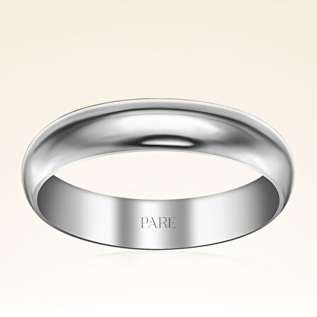 Klasik Kalın Bombeli 4 mm Kadın Alyans