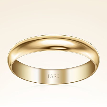 Klasik Kalın Bombeli 4 mm Erkek Alyans