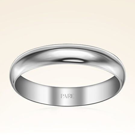 Klasik Kalın Bombeli 4 mm Erkek Alyans