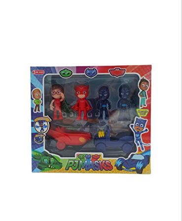 Oyuncak Pijamaskeliler 2 Arabalı Baykuş Kız ve Gece Ninjası Karakterleri Pjmasks Figürleri 