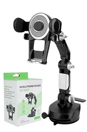 Vos Versa Teleskopik Vantuzlu Uzun Gövde Araç İçi Telefon Tutucu VVE1011