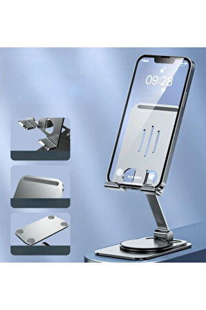 Vos Versa 360° Dönebilen Masaüstü Metal Telefon Standı VVE1049