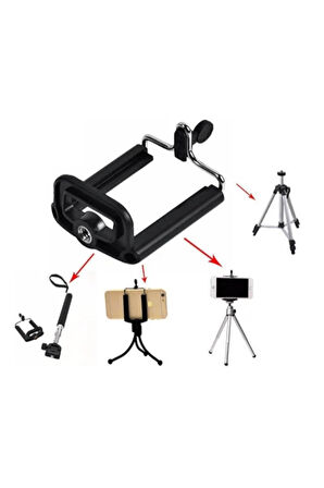Vos Versa Cep Telefonu Uyumlu Tripod Başlığı VVE1130