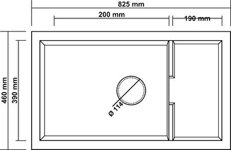 GRANİT EVİYE P017 PATARA ANTRASİT (77 X 46)