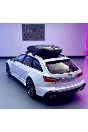 Audi Rs6 1:24 Metal Maket Araba Beyaz Birebir Wagon Açılan Kapılar Audi Rs6 Diecast Model Araba