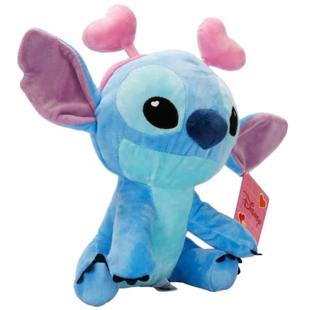 Kalp Taçlı Stitch Peluş 25 cm - Sevimli Lilo ve Stitch Oyuncak