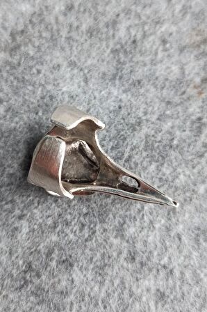 Viking Kargo Burnu Şekilli Pusula Motifli Erkek Yüzük Gümüş Kaplama Ayarlanabilir El Yapımı Yüzük