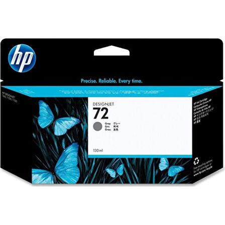 HP 72 C9374A Gri Kartuş 130 ML / Hp DesignJet T610 / T620 / T770 / T790 / T795 / T1100 / T1120 / T1200 / T1300 / T2300 Kartuş