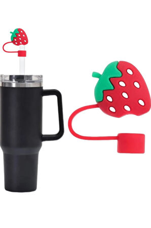 1 Adet 10 Mm Stnly Quencher Uyumlu Gıda Sınıfı Silikon Pipet Kapağı Kapak Tıpası
