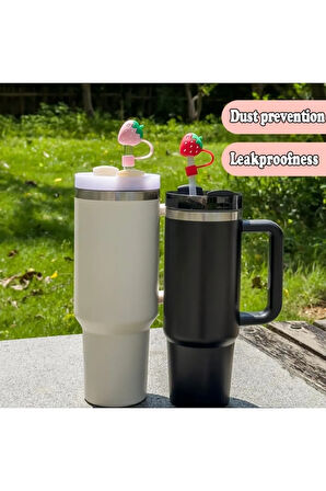 1 Adet 10 Mm Stnly Quencher Uyumlu Gıda Sınıfı Silikon Pipet Kapağı Kapak Tıpası