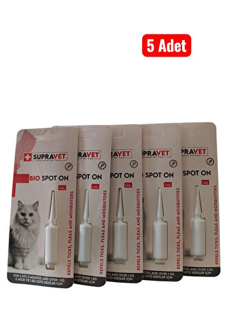 SUPRAVET KEDİ PİRE BİT DAMLASI 5'Lİ