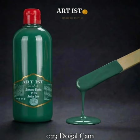 ART IST Kendinden Vernikli PLUS Su Bazlı Akrilik Boya 500 ml - 023 Doğal Çam