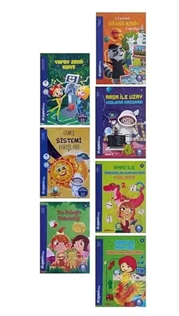 Anasınıfı Ve 1.sınıflar İçin Etkinlik,kodlama Ve Hikaye Kitapları 7 Kitap