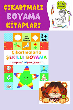 3 Yaş ve Üzeri Çıkartmalarla Şekilli Boyama (146 Şekilli Çıkartma)