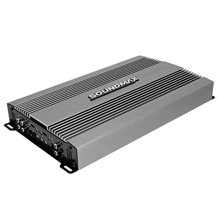 SOUNDMAX SX-PW5500.5-4X65W RMS-1X350W RMS BAS ÇIKIŞI-PROFESYONEL 5 KANAL OTO ANFİ