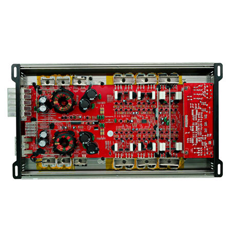 SOUNDMAX SX-PW5500.5-4X65W RMS-1X350W RMS BAS ÇIKIŞI-PROFESYONEL 5 KANAL OTO ANFİ