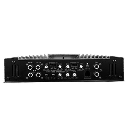 SOUNDMAX SX-PW5500.5-4X65W RMS-1X350W RMS BAS ÇIKIŞI-PROFESYONEL 5 KANAL OTO ANFİ