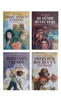 Çocuklar İçin Resimli Dünya Klasikleri 4 Kitap