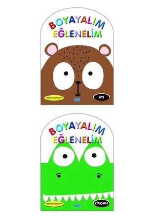 Boyayalım Eğlenelim 2 Kitap Ayı-timsah