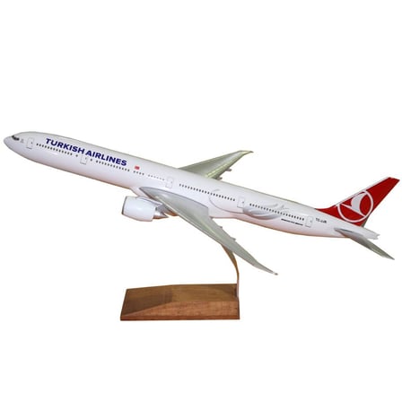 Boeing 777-300 ölçek 1/160 Model Uçak Masaüstü Sergi Maket Uçağı