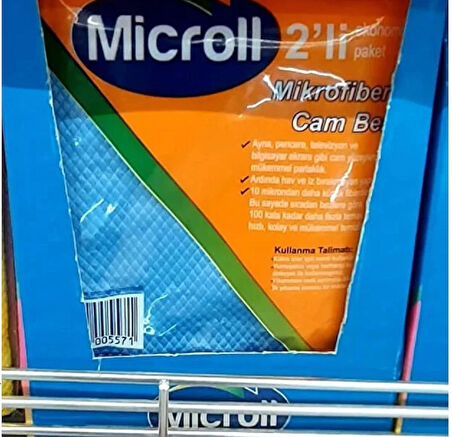 MICROLL Mikrofiber Cam Bezi 2 li