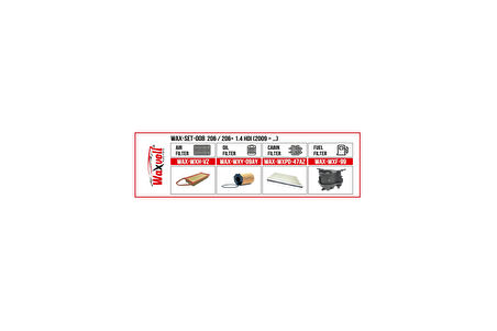  FİLTRE BAKIM SETİ206 / 206+ 1.4 HDI (2009 > …)