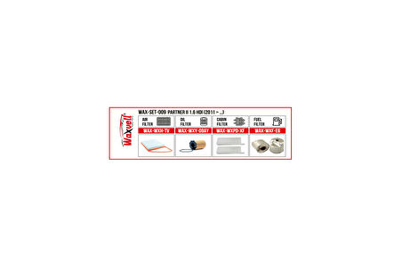 PARTNER II 1.6 HDI FİLTRE BAKIM SETİ (2011 > …)