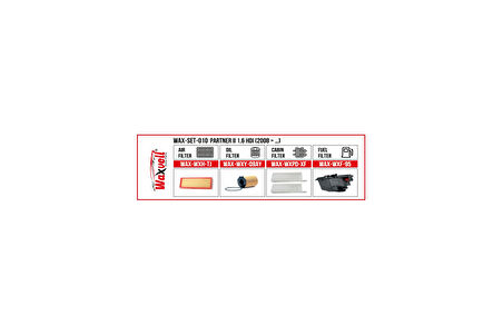 PARTNER II 1.6 HDI FİLTRE BAKIM SETİ (2008 > …)