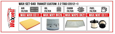TRANSİT CUSTOM  2.2 TDCi FİLTRE BAKIM SETİ (2012->)