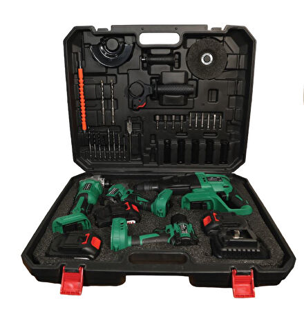 TİGER KİNG PRO 4 LÜ SET SOMUN SIKMA+HİLTİ+VİDALAMA+AVUÇ TAŞLAMA