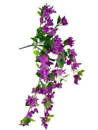 Yapay Çiçek Mor Begonvil Çiçeği 8Dallı 70cm Sarkan Çiçek