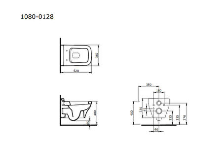 Bocchi Scala Asma Klozet Parlak Turuncu Kapak Dahil 1080-012-0128