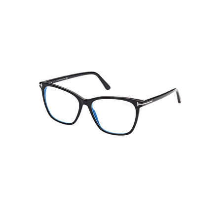 Tom Ford Tf 5762B 001 55 Kadın Kare Siyah Kemik Mavi Işık Korumalı Gözlük