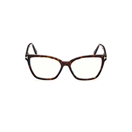 Tom Ford Tf 5812 052 53 Kadın Kelebek Kırçıllı Kahverengi Kemik Mavi Işık Korumalı 
