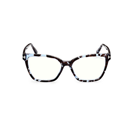Tom Ford Tf 5812 055 53 Kadın Kelebek Kırçıllı Mavi Kemik Mavi Işık Korumalı Gözlük