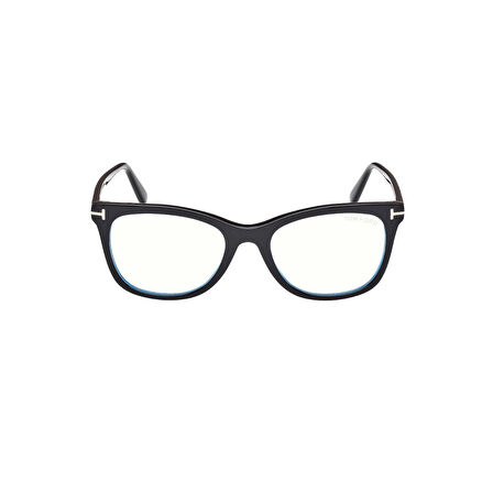 Tom Ford Tf 5986B 001 52 Kadın Kare Siyah Kemik Mavi Işık Korumalı Gözlük