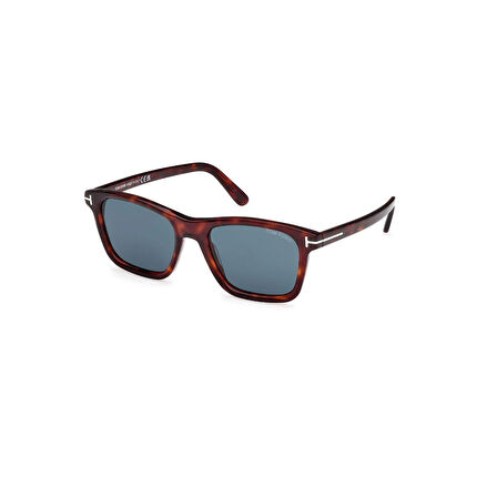 Tom Ford TF 1179 54V 54 Erkek Kare Kırçıllı Kahverengi Kemik Güneş Gözlüğü