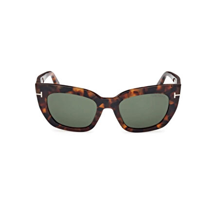 Tom Ford Tf 1190 52N 53 Kadın Cat Eye Kırçıllı Kahverengi Kemik Güneş Gözlüğü