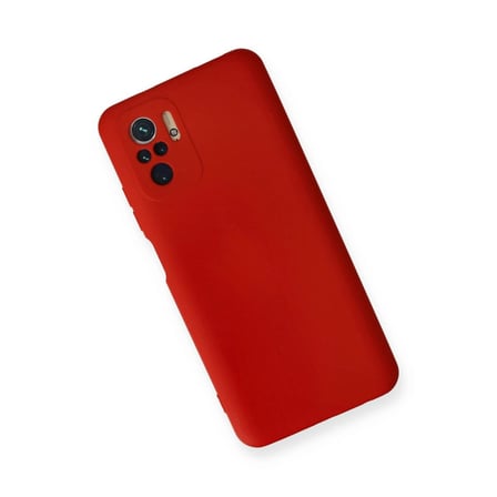 Xiaomi Redmi Note 10 Kılıf Nano İçi Kadife Silikon - Kırmızı