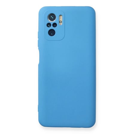 Xiaomi Redmi Note 10 Kılıf Nano İçi Kadife Silikon - Mavi